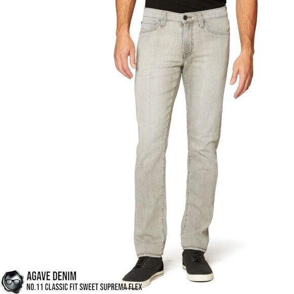 AGAVE DENIM No. 11 CLASSIC FIT SWEET SUPREMA FLEX JEANS IN SWEET SUPRIMA GRAY 38 - Picture 1 of 15